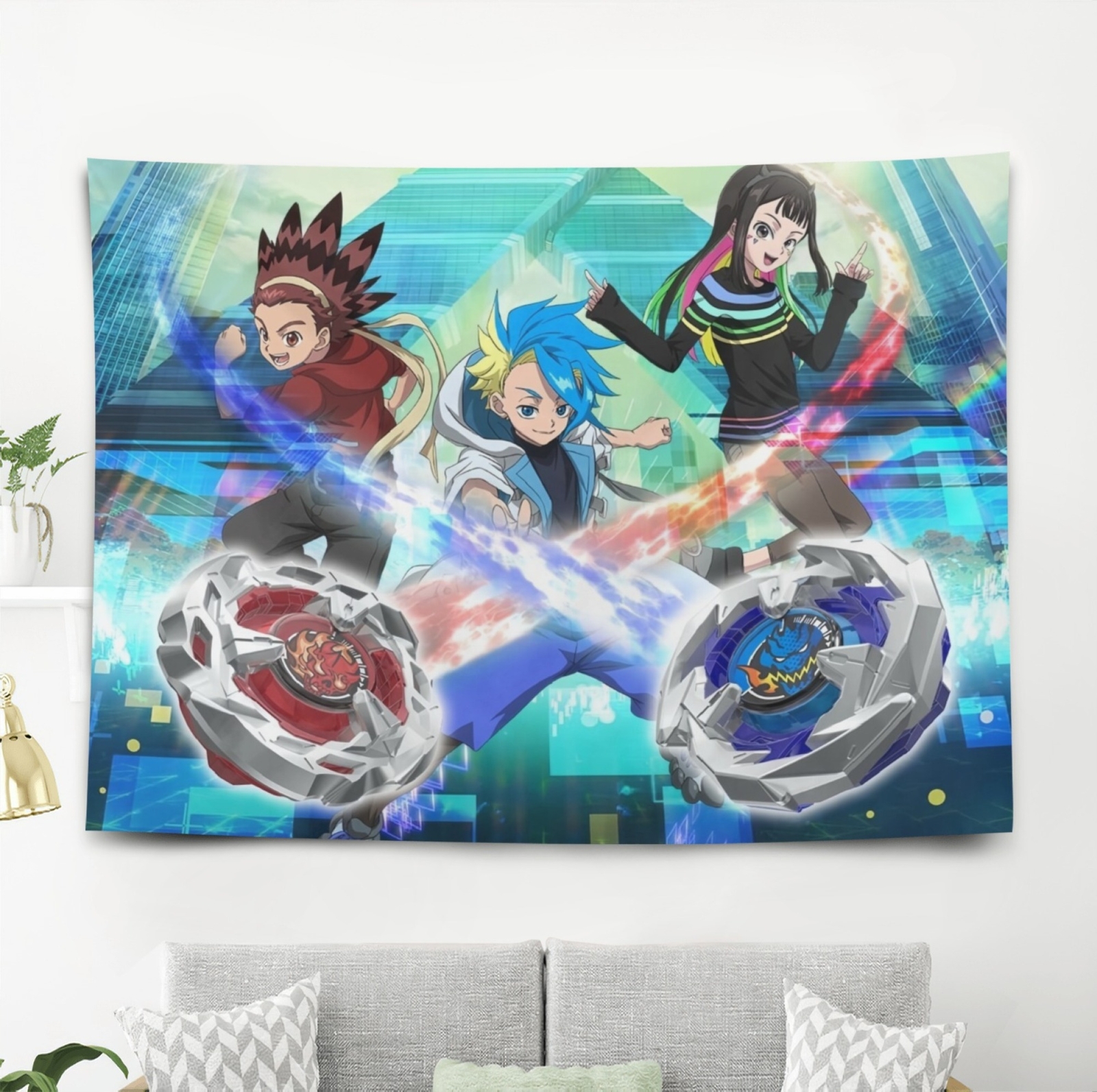 Beyblade Wall Tapestry Wall Hanging for BedroomHome Decor7x5ft 5x3ft