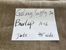 Galaxy Supply Inc. Jute Burlap 40" Wide for Upholstery  Crafting