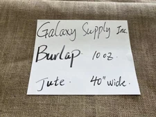 Galaxy Supply Inc. Jute Burlap 40" Wide for Upholstery & Crafting
