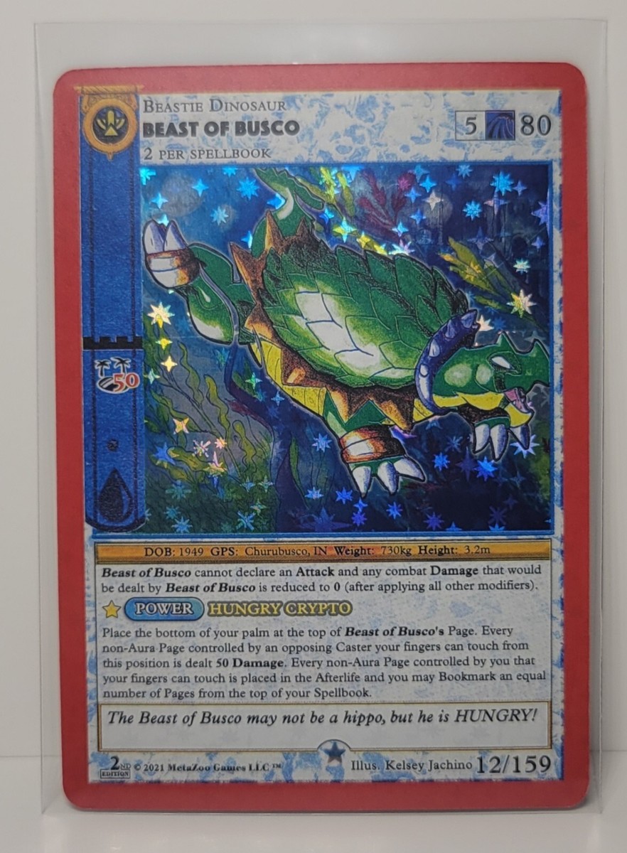 Metazoo Cryptid Nation 2nd Edition Beast Of Busco Full Holo 12/159 (2 Of 2)