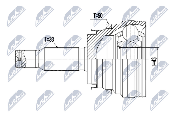 NPZ-MS-064 NTY Gelenksatz, Antriebswelle FüR Mitsubishi-image