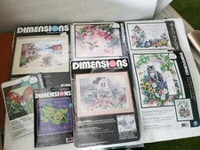 6 NEW Dimensions Stamped Cross Stitch Kit Seaside 3126 3637 13139 3160 13133