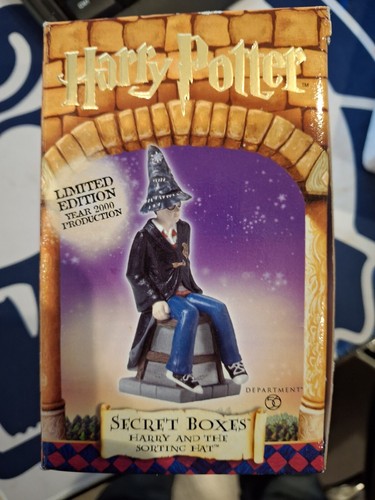 Harry Potter Boxes Harry And The Sorting Hat. FREE SHIP LTD Edition 2000 Dept 56