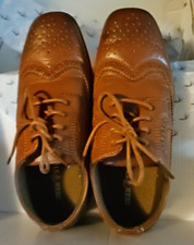 Deer Stags Boys' Ace Dress Comfort Wingtip Oxford / Luggage Size 2 Little Kid