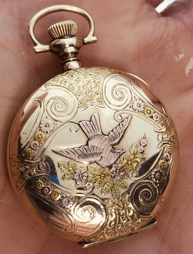 Antique Springfield Illinois ￼Watch Co 1906 Pocket Watch N Mint size 0s runs