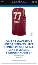 Luka Doncic 2024 NBA All-Star Game Swingman Jersey Jordan Brand Size 3XL/ 60