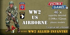 Victrix American US Airborne 12mm 1:144 scale WWII 1 x sprue Set  