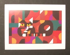 Edie Harper(Charley's Wife) Notecards "Crazy Cat/Crazy Quilt" 4 Pack w/Envelopes