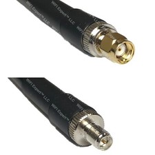 RFC400 RP-SMA MALE to RP-SMA FEMALE Coaxial RF Cable USA-Ship Lot