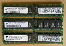 3x MICRON MT36HTJ51272Y-40EA2 PC2-3200R 4GB 2RX4 ECC REG FOR SERVER FRU: 41Y2815