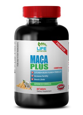 Male Stronger Orgasms Tablets - Maca Complex 1301mg - Catuaba Bark 1B
