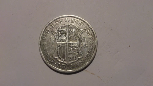 1934 George V Half Crown — photo from the most recent tracked eBay sale