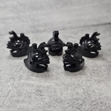 5pack Custom Classic Knight Helmet Black Block Accessory for Minifigures gt2tk46