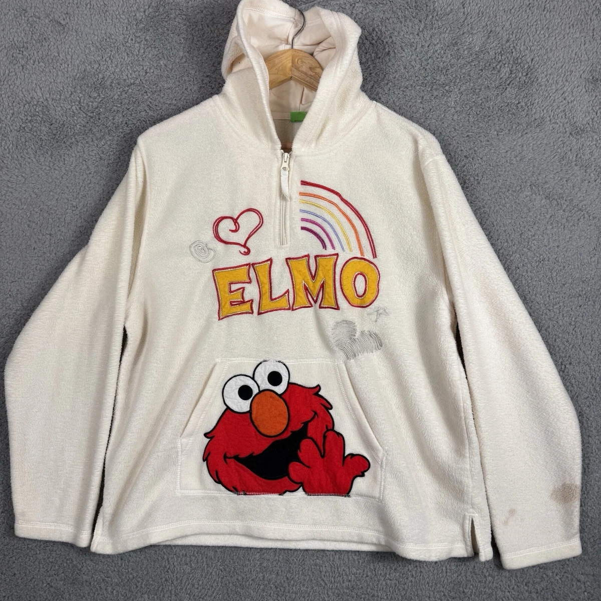 CHAMPION x SESAME STREET BIG BIRD HOODIE SIZE LARGE SMALL Unisex