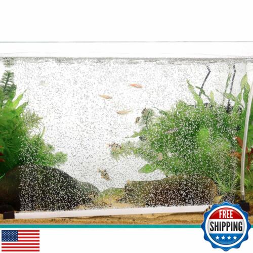 hygger Bubble Curtain Wall Aquarium Air Stone Kit, Fish Tank Air Bubbler Diss