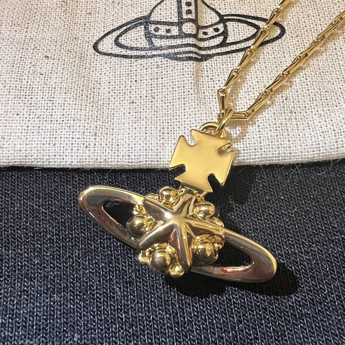Vivienne Westwood Astrid Star Gold Necklace Chain | eBay