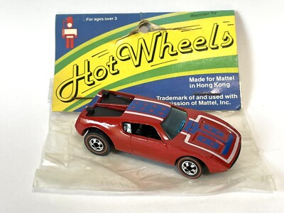  1969 REDLINE HOT WHEELS HK FLYING COLORS RED WARPATH -BRAND NEW WITH BAGGIE