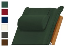 Nackenkissen (36 x 16 cm) Dralon Kopfstütze Kopfkissen Liege Gartenstuhl Balkon