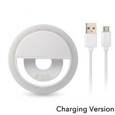 New USB Charge LED Selfie Ring Light Mobile Phone Lens LED Selfie Lamp Ring