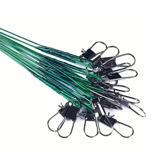 Fishing Wire Traces x 10. Strong Spinning Pike Lure Swivel Feeder Leader Zander - Picture 5 of 8