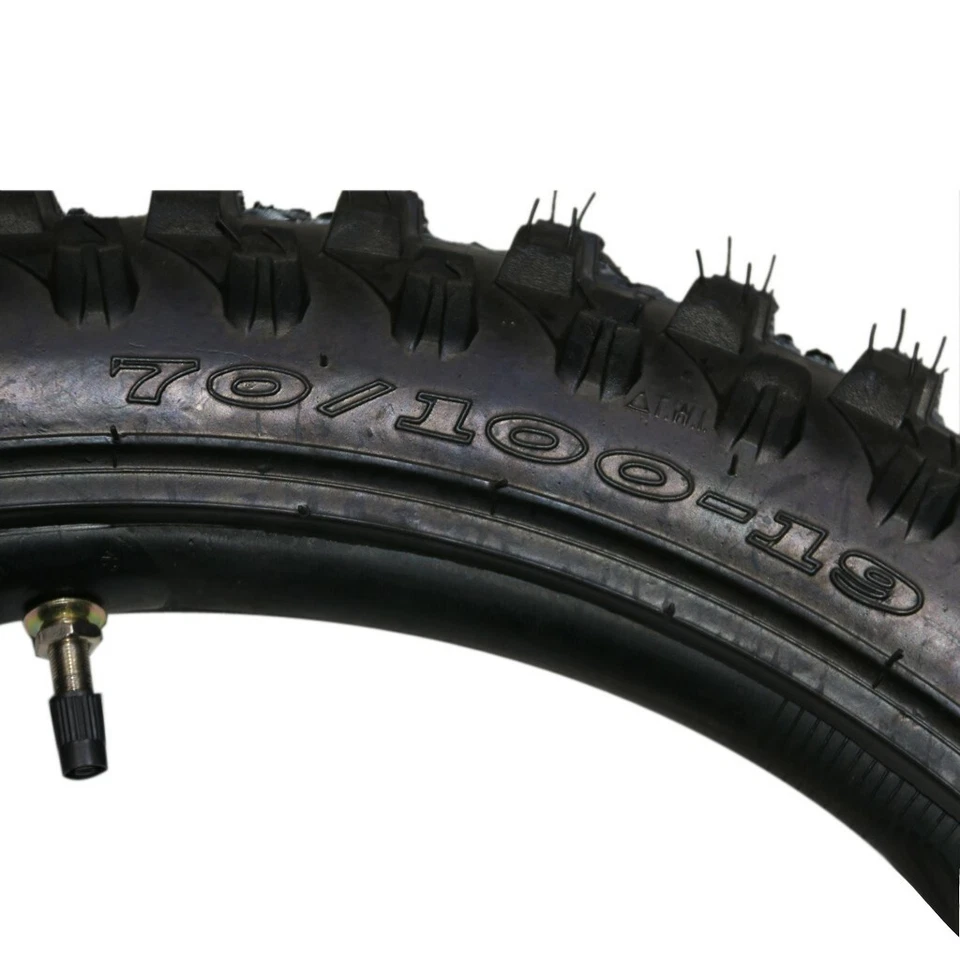 前 70/100-19 轮胎和管 2.75/3.00-19 适用于雅马哈 TTR125 CRF150 Dirt Pit 自行车 — 第 3/4 张图片