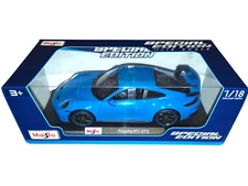 Maisto 1:18 Porsche 911 GT3 Blue - Diecast Car Model - Special Edition - Boxed
