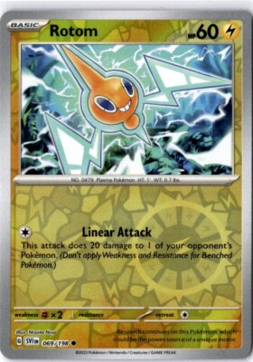 Pokemon Rotom 069/198 - Scarlet & Violet - Reverse Holo Near Mint English
