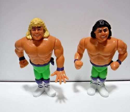 The Rockers WWF Hasbro Titan Sports 1991 2 Vintage 5" Figures 082223AST3