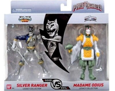 POWER RANGERS LEGACY COLLECTION FIGURE 2 PACK WILD FORCE SILVER MADAME ODIUS