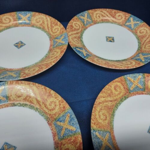 Vintage Corelle von Corning "Sand Art" Set/4 Brotteller nicht mehr produziert 2004 USA - Bild 3 von 4
