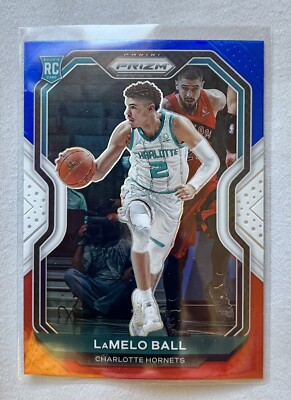 2020-21 Panini Prizm NBA Lamelo Ball Rookie RC #278 Red 2020-21 Panini Prizm NBA Lamelo Ball Rookie RC #278 Red