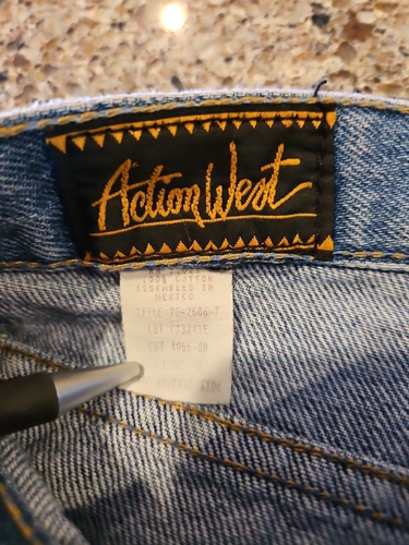 Action West high rise jeans straight womens 8 Vintage - Picture 9 of 11