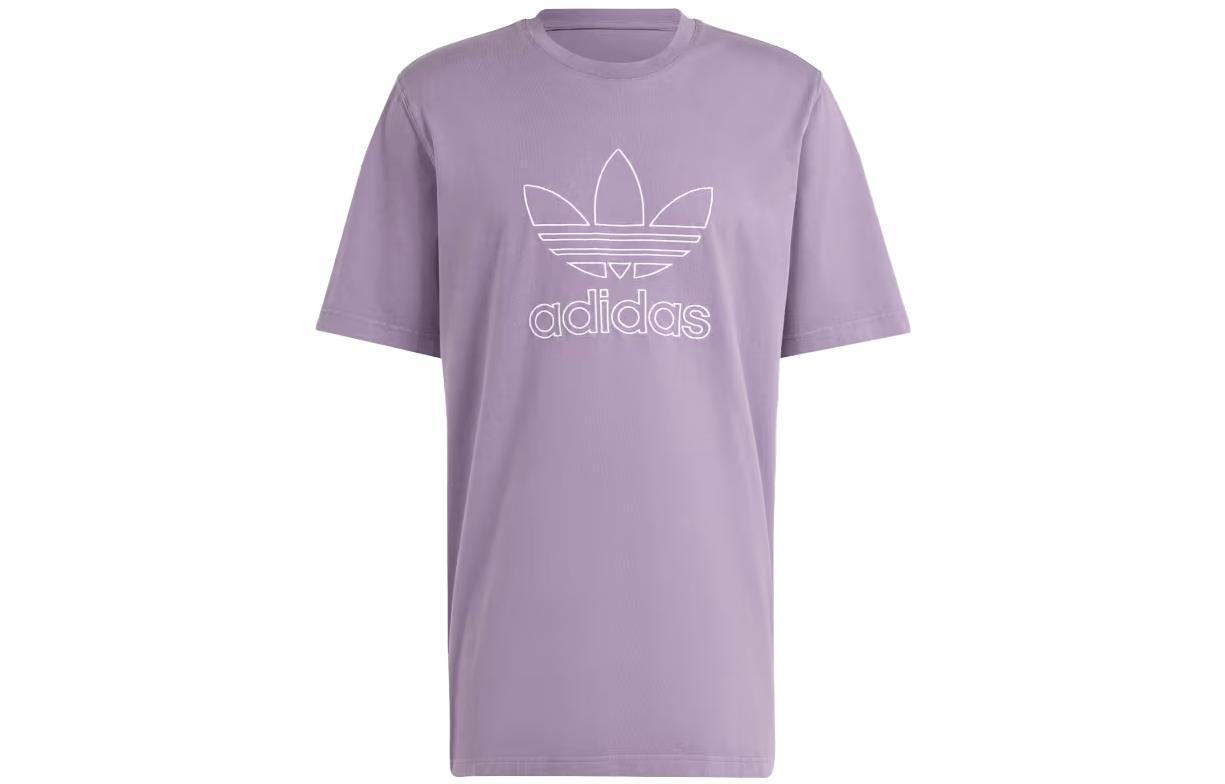 футболка adidas Adicolor Outline Trefoil Tee Shadow Violet