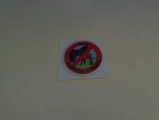 Vintage 1980s Puffy No Horsing Around  Sticker