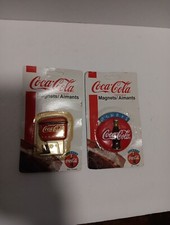 Vintage Coca Cola Magnets (2) 1995 Unopened
