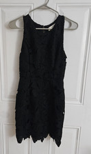 ASTR The Label Women's cutout laced lined black dress women's size XS