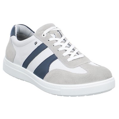 Jomos Sneaker Rallye weiß-grau-navy extra weit