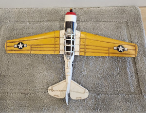 Vintage North American Aviation T-6 Texan WWII Aircraft TA-254 Metal Replica