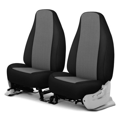 For Chrysler Voyager 01-03 GrandTex 2nd Row Gray w Black Custom Seat Covers