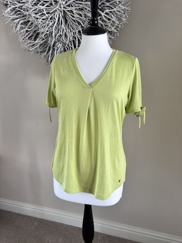MARMOR .. fabelhaftes limettengrünes Kurzarm T-Shirt Gr. 1 .. UK 12 - Bild 1 von 6