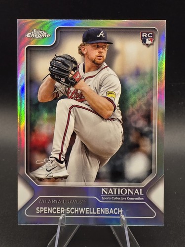 2025 Topps Chrome NSCC National Convention Spencer Schwellenbach RC MLB10 Braves