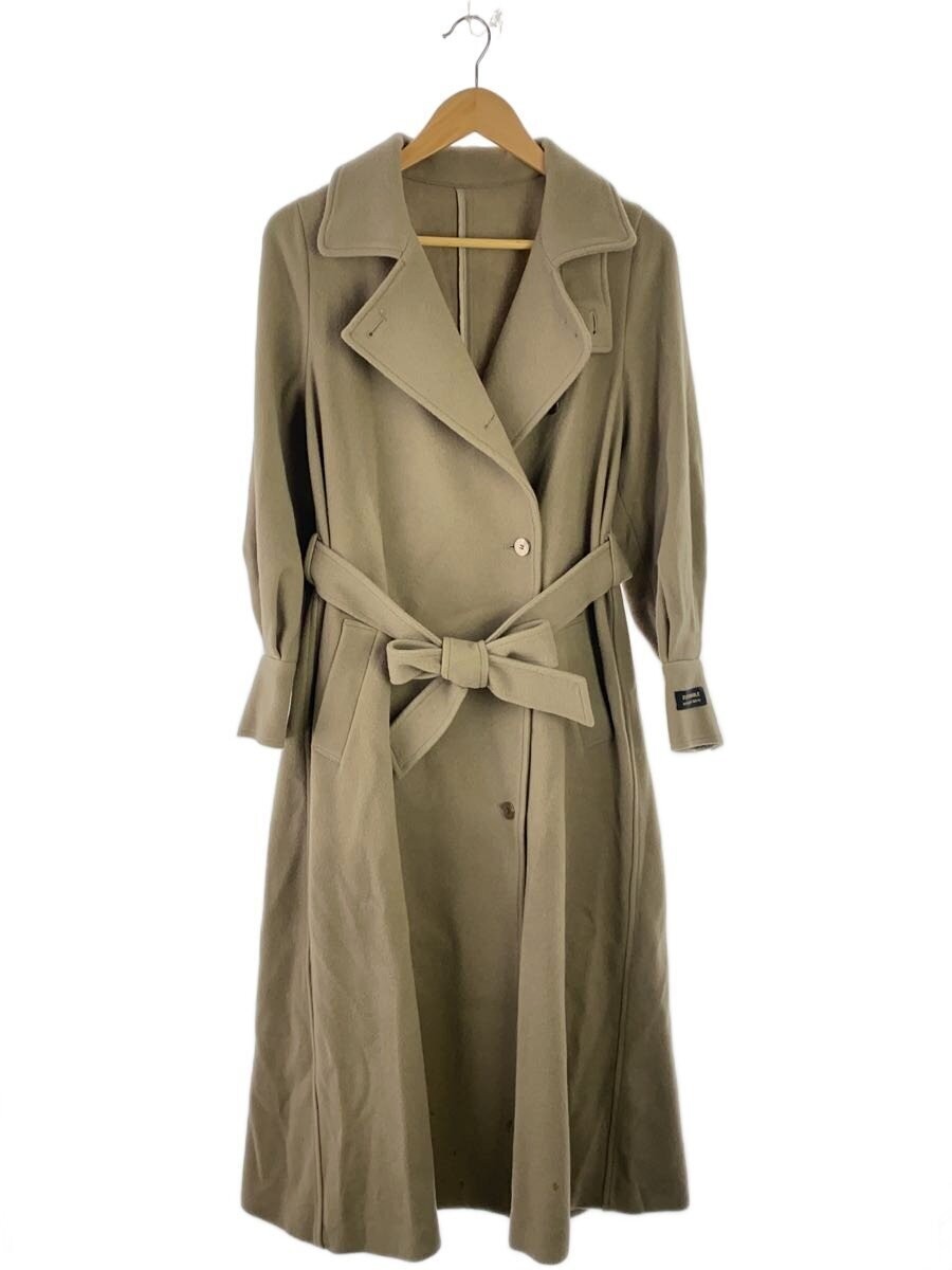 AMERI Wool Flare Long Coat M Beige Fall Winter Ja… - image 1