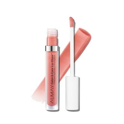 Almay Color & Care Hydrating Lip Gloss, 400 Peachy Sky, 0.1 Fl Oz