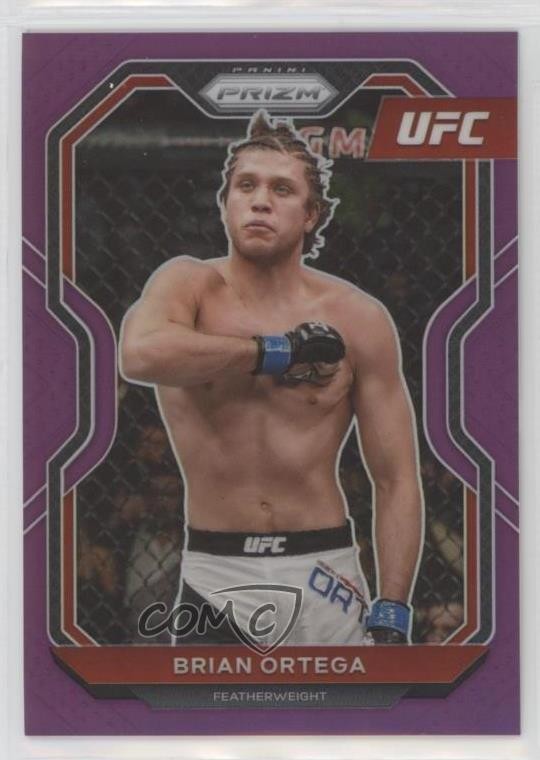 2021 Panini Prizm UFC Purple Prizm 91/149 Brian Ortega #48 0f3j