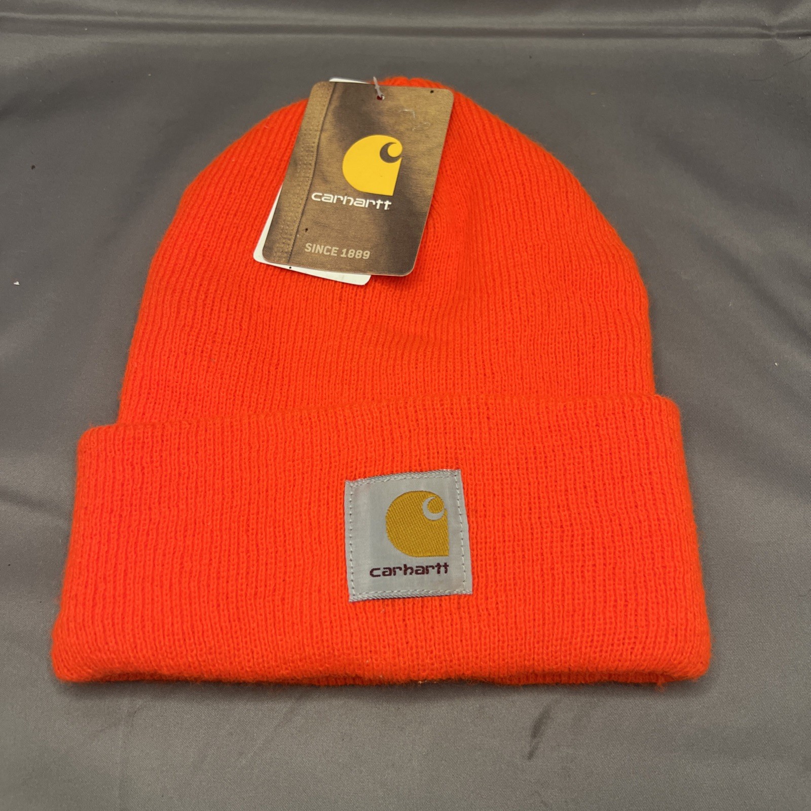 Carhartt Knit Cuffed Beanie Watch Cap NWT Unisex Adult Hunters Orange