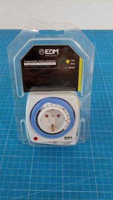 EDM Economy Compact Daytime Programmer, 230V, 16A, 3500W, IP20, Schalter _0,2_5