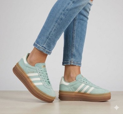 adidas gazelle silver green womens adidas Handball Spezial Shoes - Women's - Aurora Ivy / Grey Green / Gum main image 0