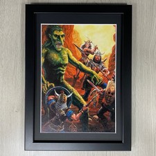Dungeons & Drachen Gerahmt Art FIGHTER'S Handbook, D&d , Troll, Moos Mann