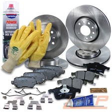 BREMSSCHEIBEN +BREMSBELÄGE VORNE + HINTEN FÜR OPEL ASTRA H MERIVA A ZAFIRA B