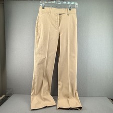 St. John Sport Marie Gray Beige Trousers Pants 4 Cruise 2006 Cotton Spandex